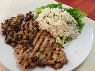 rice and chicken