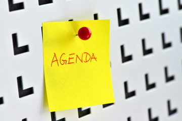 Agenda, Pinnwand, Projekt, Tagesordnung, Meeting, Planung, Notiz