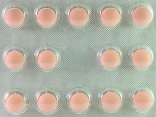 Medicine tablet in blister pack