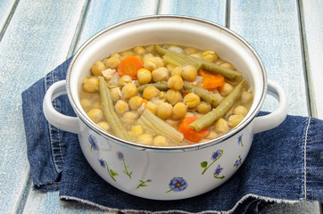 Chickpeas cooked