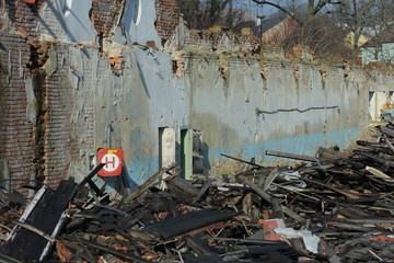 Photo from demolition  textile  factory