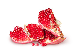 Several Of Ripe Juicy Pomegranate