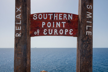 Oversized chair at Kap Trypiti, the southernmost point of Europe in Gavdos, Greece	