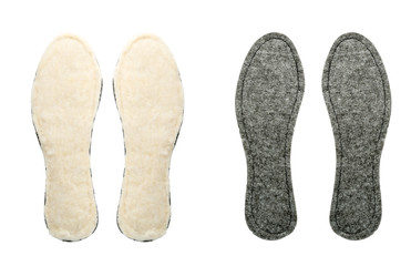 Two pairs of insoles for shoes