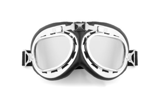 Pilot glasses isolated on white