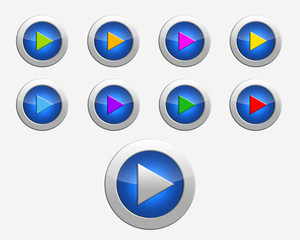 Nine colors signs play on the buttons