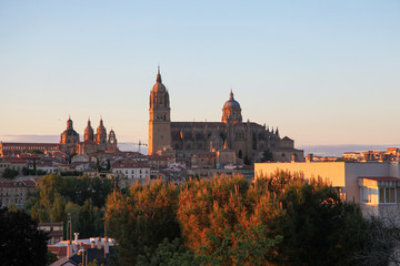 Fototapeta na wymiar View on the center of Salamanca, Spain