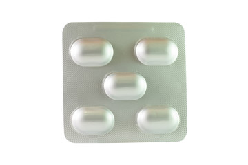 Closed up aluminum blister pack