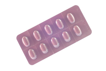 Closed up medicine blister pack