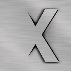 Alphabet symbol letter X