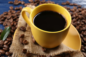 Cup of coffee close-up