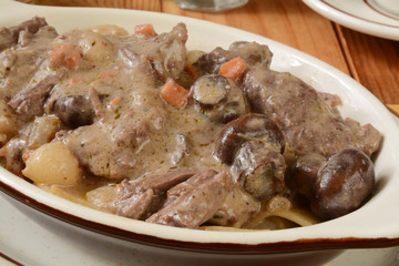 Beef stroganoff