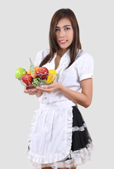 young waitress