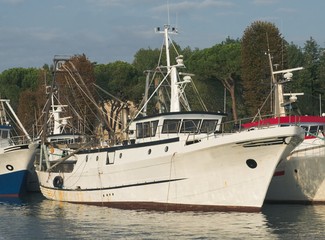 Naklejka premium Fishing boat