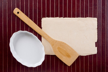 Wooden kitchen shovel