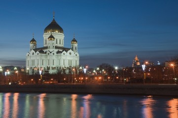 Obraz premium Cathedral of Christ the Savior in Moscow