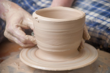 Hands of a potter