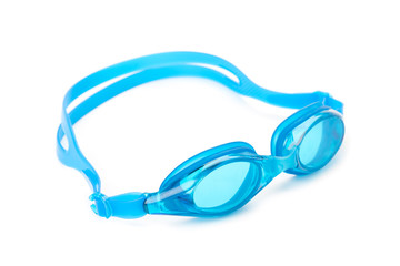 cyan swimming goggles