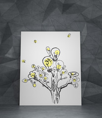 tree with lamp