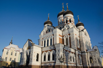 Fototapeta na wymiar orthodoxe Kirche in Tallinn