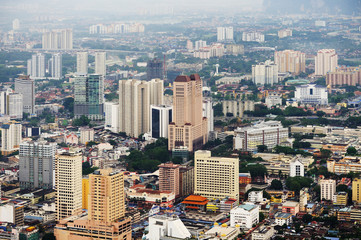 Obraz premium Aerial view of Kuala Lumpur