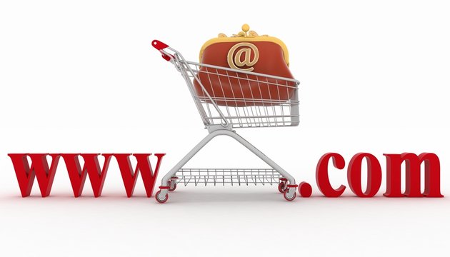 Concept of shopping on web sites of commercial