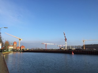 Obraz premium Schachtschleuse in Minden