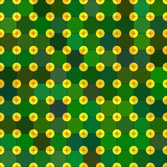 Squares with circles of different colors. Raster. 7