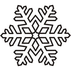 snowflake, contour