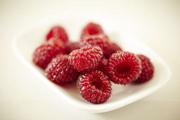 Fresh raspberries