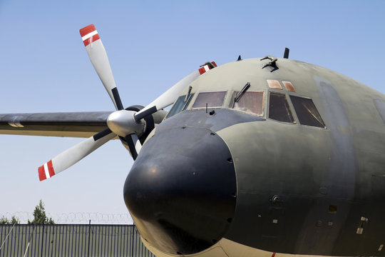 C-160 US Air Force heavy transport airplane,vintage