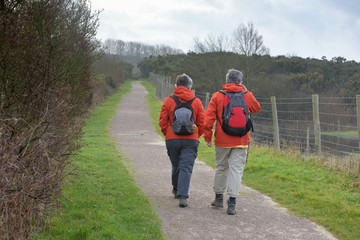 couple en promenade