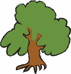 Fototapeta premium tree cartoon