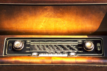 Old radio from 1950 and the years.