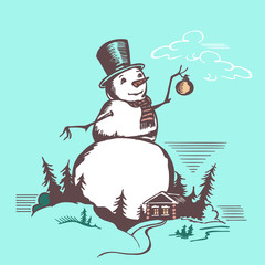 big snowman