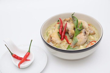 Green Curry With Chicken Recipse, Thailand popular food