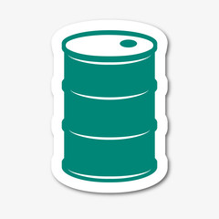 Logo baril. Pétrole.