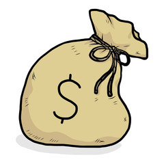 money bag with dollar symbol