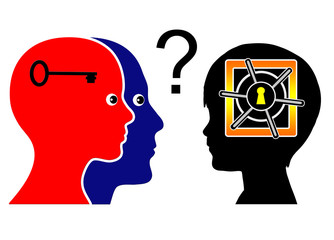 Parents with disabled child trying to communicate