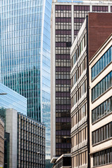 Glass Skyscrapers in the City of London