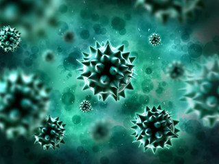 Obraz na płótnie Canvas Bacteria 3D rendering