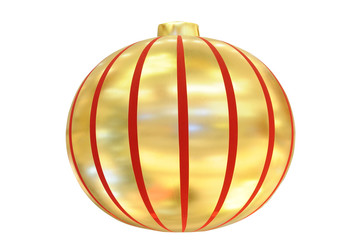 Chinese new year celebration ball on white background.