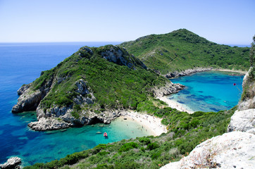 Bucht in Korfu - obrazy, fototapety, plakaty