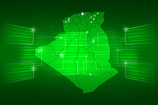 algeria Map World map News Communication green
