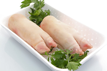 Barquette de pieds de porc