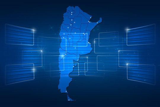 argentina Map World map News Communication blue