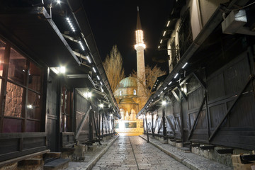 Fototapeta na wymiar Sarajevo, Bascarsija, old city center