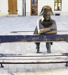 bronze sculpture of Napoleon, Bratislava, Slovakia