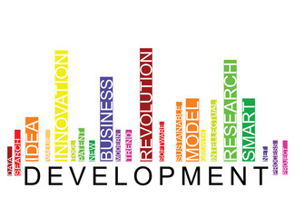 Development barcode background, vector