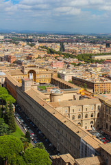 Fototapeta na wymiar view of Rome from the Vatican
